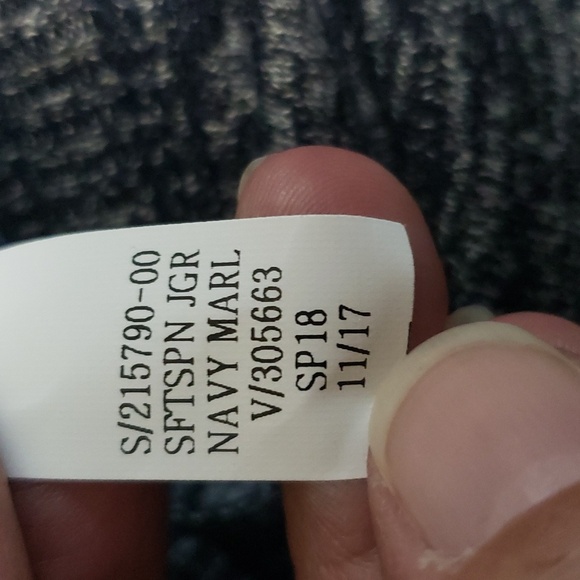 NWT Gap Softspun Navy Marled Joggers Sz XL Tall - Picture 7 of 12